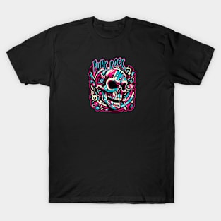 Rhythmic Rebellion: Punk Rock Vector Tribute T-Shirt